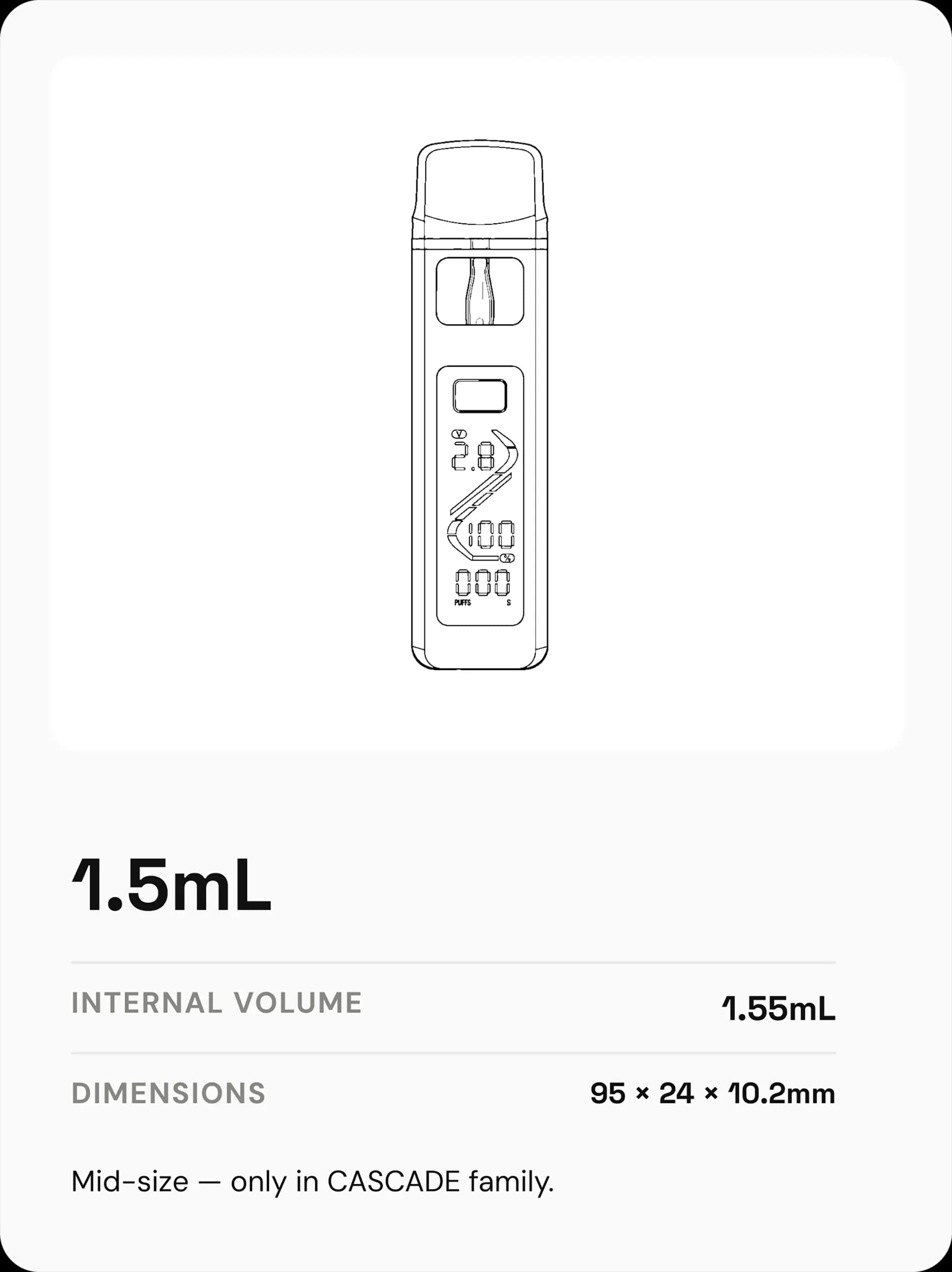 Choose Your CASCADE Capacity