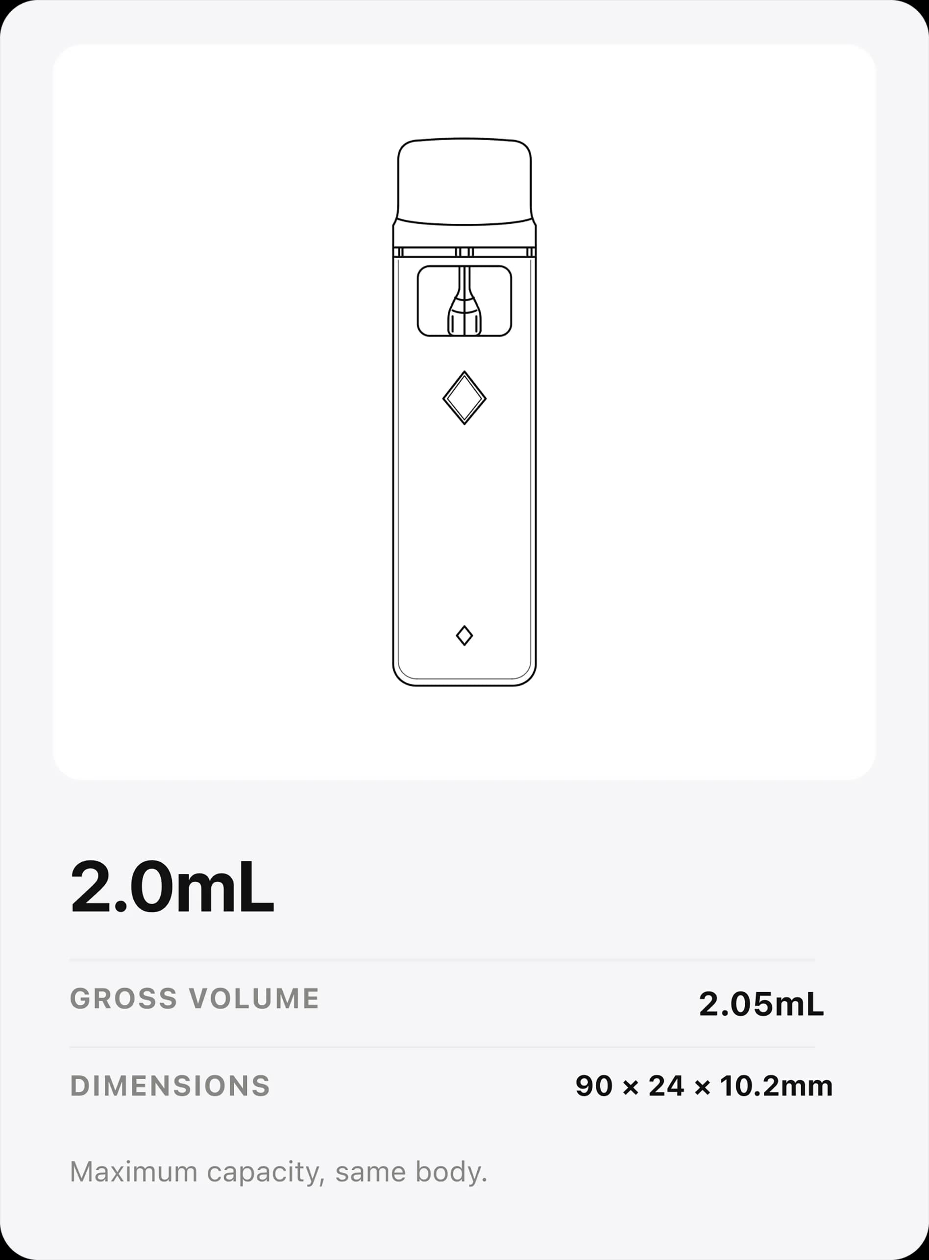 Three Capacity Options