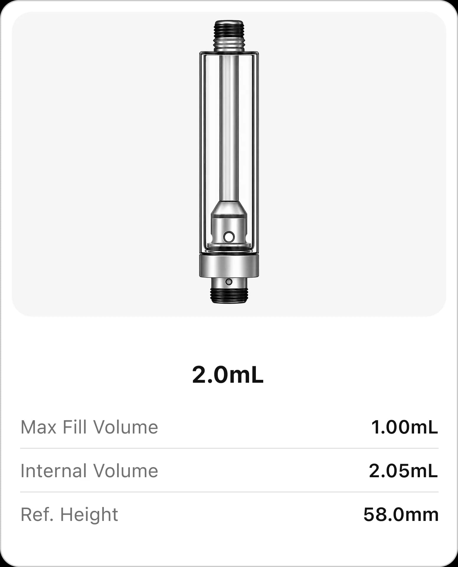 Three Cartridge Sizes